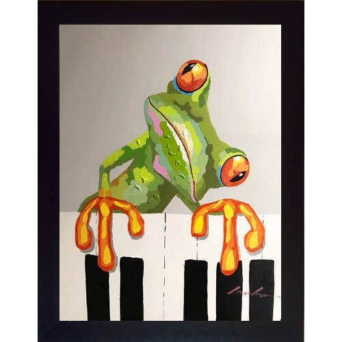 Frog Playing Piano